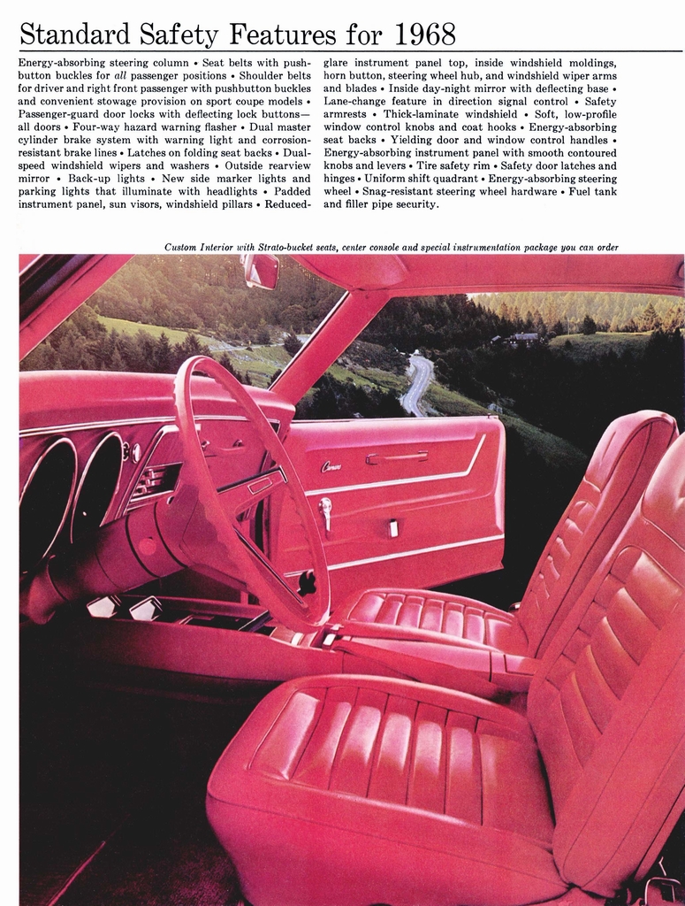 1968 Chev Camaro Brochure Page 10